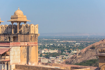 View of Amer city from Amber Fort