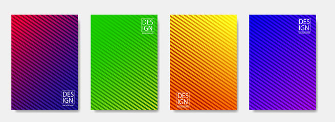Colorful halftone shapes cover of page layouts design. Minimal modern design cover with  gradients. Dynamic poster template, abstract lines. Abstract cover suitable for banner, flyers. eps10