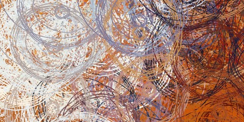 Artistic sketch backdrop material. Abstract geometric pattern. Chaos and random. Modern art drawing painting. 2d illustration. Digital texture wallpaper.