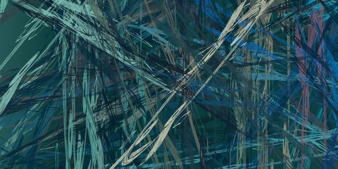 Artistic sketch backdrop material. Abstract geometric pattern. Chaos and random. Modern art drawing painting. 2d illustration. Digital texture wallpaper. 