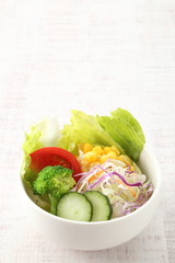 ミックス野菜サラダ　背景画像
