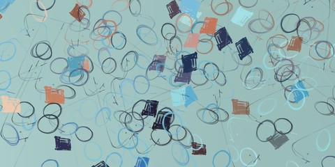 Artistic sketch backdrop material. Abstract geometric pattern. Chaos and random. Modern art drawing painting. 2d illustration. Digital texture wallpaper. 