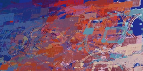 Artistic sketch backdrop material. Abstract geometric pattern. Chaos and random. Modern art drawing painting. 2d illustration. Digital texture wallpaper. 