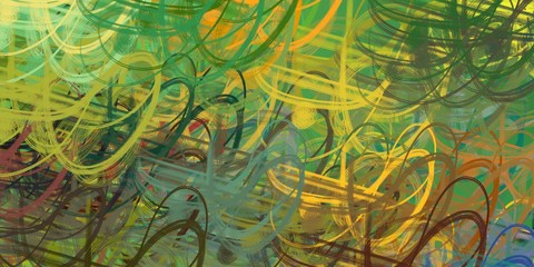 Artistic sketch backdrop material. Abstract geometric pattern. Chaos and random. Modern art drawing painting. 2d illustration. Digital texture wallpaper. 