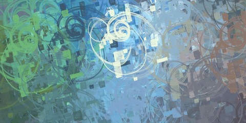 Artistic sketch backdrop material. Abstract geometric pattern. Chaos and random. Modern art drawing painting. 2d illustration. Digital texture wallpaper. 