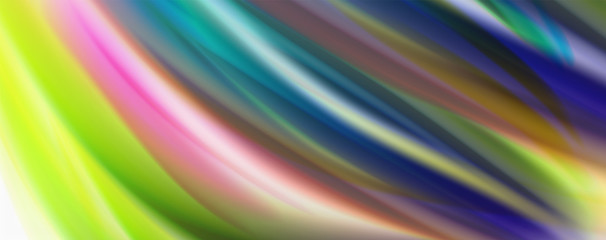 Color flowing waves, liquid conceptual abstract background