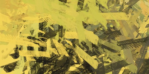 Artistic sketch backdrop material. Abstract geometric pattern. Chaos and random. Modern art drawing painting. 2d illustration. Digital texture wallpaper. 