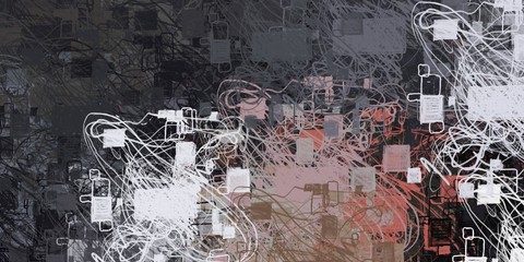 Artistic sketch backdrop material. Abstract geometric pattern. Chaos and random. Modern art drawing painting. 2d illustration. Digital texture wallpaper. 