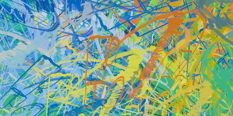 Artistic sketch backdrop material. Abstract geometric pattern. Chaos and random. Modern art drawing painting. 2d illustration. Digital texture wallpaper. 