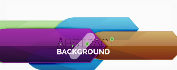 Geometric abstract background. Dynamic shapes composition