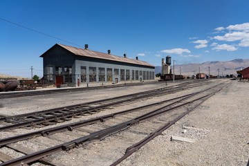 Fototapeta na wymiar Rail Yard Ely Nevada