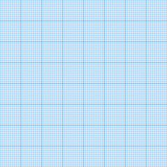 Millimeter grid. Square graph paper background. Seamless pattern. Vector illustration