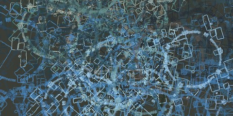 Artistic sketch backdrop material. Abstract geometric pattern. Chaos and random. Modern art drawing painting. 2d illustration. Digital texture wallpaper.