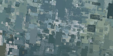 Artistic sketch backdrop material. Abstract geometric pattern. Chaos and random. Modern art drawing painting. 2d illustration. Digital texture wallpaper. 