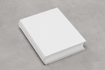 Fototapeta premium Mock up of a book on a concrete background - 3d rendering