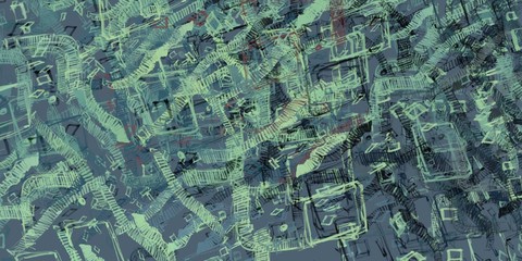 Artistic sketch backdrop material. Abstract geometric pattern. Chaos and random. Modern art drawing painting. 2d illustration. Digital texture wallpaper. 