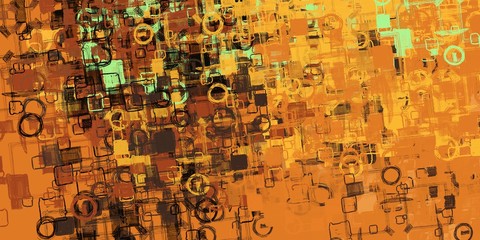 Fototapeta premium Artistic sketch backdrop material. Abstract geometric pattern. Chaos and random. Modern art drawing painting. 2d illustration. Digital texture wallpaper. 