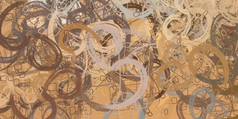 Artistic sketch backdrop material. Abstract geometric pattern. Chaos and random. Modern art drawing painting. 2d illustration. Digital texture wallpaper. 