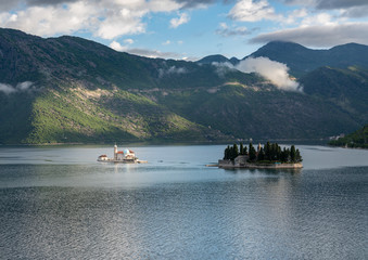 Ostrvo or Island of Flowers in the Gulf of Kotor in Montenegro