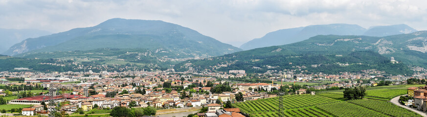 Fototapeta na wymiar Panorama Trento - Trentino