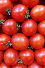 Healthy tomatoes background
