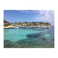 Obraz premium view of an island in mediterranean sea