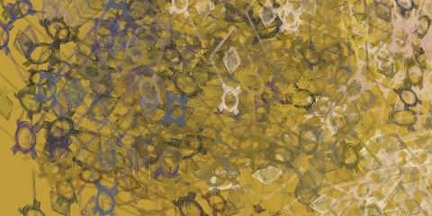 Artistic sketch backdrop material. Abstract geometric pattern. Chaos and random. Modern art drawing painting. 2d illustration. Digital texture wallpaper. 