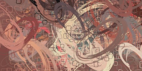 Artistic sketch backdrop material. Abstract geometric pattern. Chaos and random. Modern art drawing painting. 2d illustration. Digital texture wallpaper. 