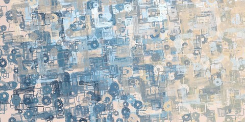 Artistic sketch backdrop material. Abstract geometric pattern. Chaos and random. Modern art drawing painting. 2d illustration. Digital texture wallpaper. 