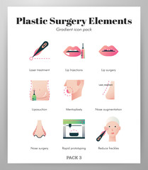 Plastic surgery elements gradient pack