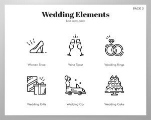 Wedding elements Line pack