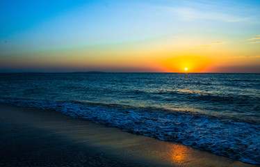 Fototapeta premium sunset over the sea