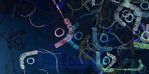 Digital abstraction. Artistic pattern. 2d illustration.