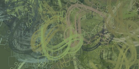 Abstract modern painting. Digital art illustration. Artistic abstraction.