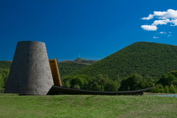 Le puy de dôme vue de vulcania