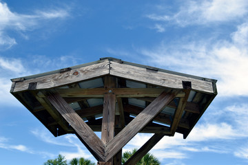 Wooden Roof structure abstract