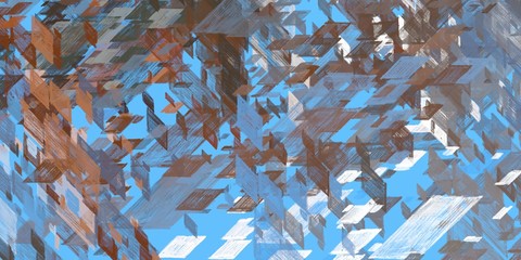 Modern artwork. 2d illustration. Digital painting. 