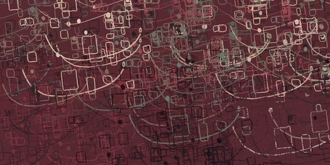 Abstract painting. Modern artwork. 2d illustration.