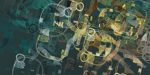 Abstract painting. Modern artwork. 2d illustration.