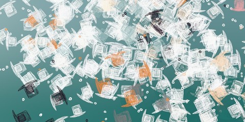 Abstract painting. Modern artwork. 2d illustration.