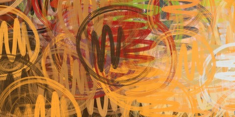 Abstract painting canvas illustration. 2d pattern.