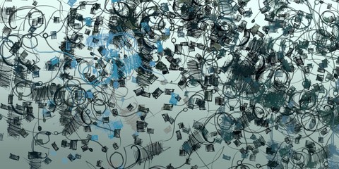 Modern artwork. 2d digital illustration.