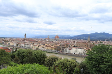Fototapeta na wymiar Panorámica de Florencia (Italia)