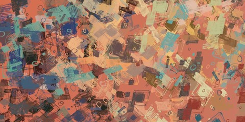 Obraz premium Modern artwork. 2d digital illustration.