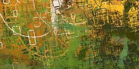 Abstract modern artwork. 2d illustration.