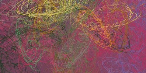 Abstract 2d illustration. Painting.