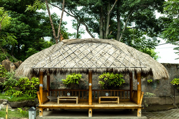 Traditional bamboo house from Lombok Indonesia