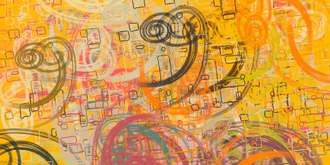 Abstract digital painting. Modern Art.