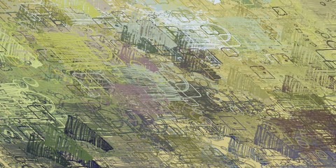 Fototapeta premium Abstract digital painting. Modern Art.