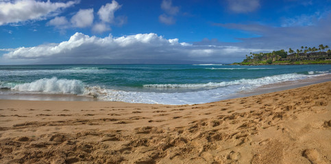 Fototapeta na wymiar Napili Bay beach, Maui, Hawaii, USA